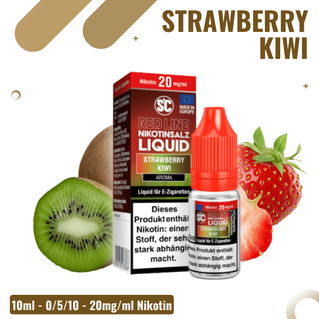 SC Liquid 10ml - Red Line - Strawberry Kiwi - 10mg/ml