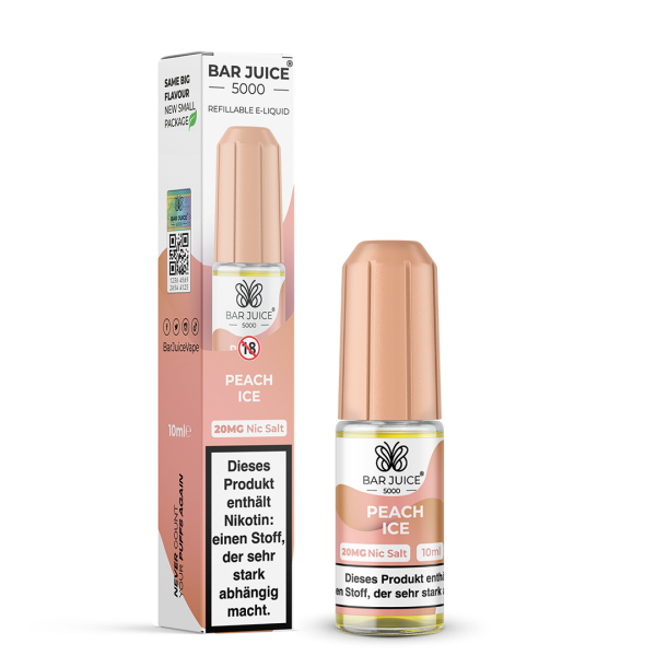 Bar Juice 5000 Nicsalt 10ml - Peach Ice - 20mg Nikotin