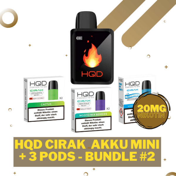 HQD Cirak Pod Akku Mini + 3 Pods - Bundle #2