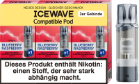 Icewave ELFA Pod - Blueberry Raspberry - 3er Pack