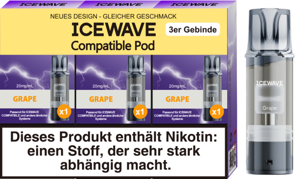 Icewave ELFA Pod - Grape - 3er Pack