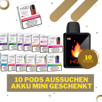 HQD Cirak Aktion - 10+1 Aktion *10 PODS KAUFEN - AKKU...