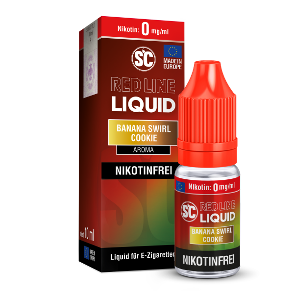 SC Liquid 10ml - Red Line - Banana Swirl Cookie 0mg/ml