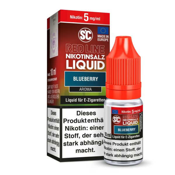 SC Liquid 10ml - Red Line - Blueberry 5mg/ml