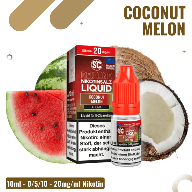 SC Liquid 10ml - Red Line - Coconut Melon - 5mg/ml
