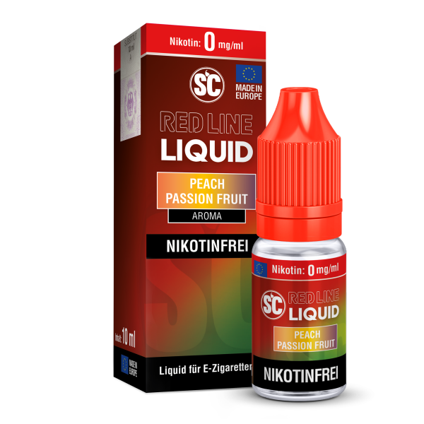 SC Liquid 10ml - Red Line - Peach Passion Fruit 0mg/ml