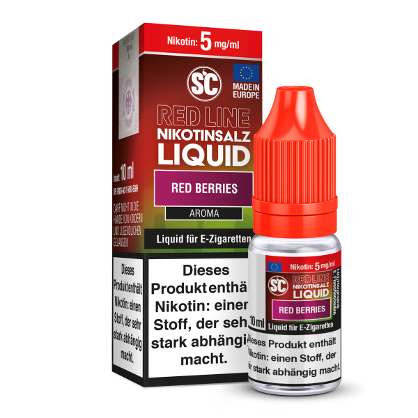 SC Liquid 10ml - Red Line - Red Berries 5mg/ml