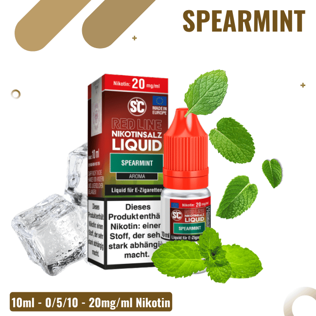 SC Liquid 10ml - Red Line - Spearmint - 5mg/ml