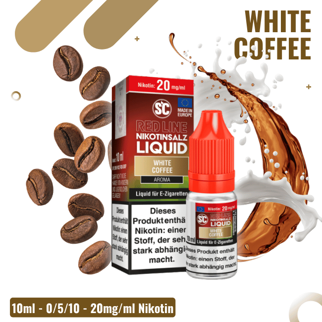 SC Liquid 10ml - Red Line - White Coffee - 0mg/ml