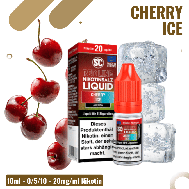 SC Liquid 10ml - Red Line - Cherry Ice - 0mg/ml