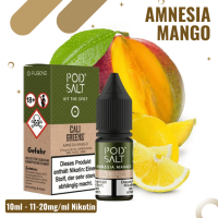 POD Salt FUSION Liquid Nikotinsalz 10ml - Amnesia Mango