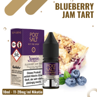 POD Salt FUSION Liquid Nikotinsalz 10ml - Blueberry Jam Tart