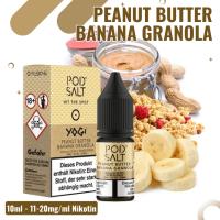 POD Salt FUSION Liquid Nikotinsalz 10ml - Peanut Butter...