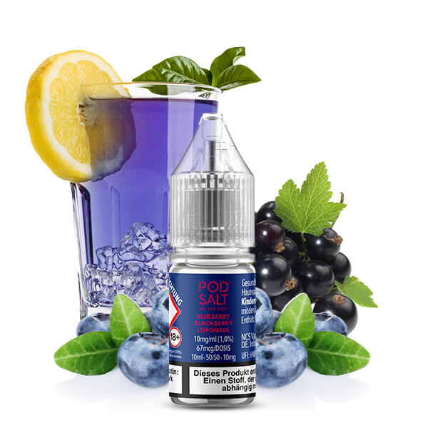 POD Salt XTRA Liquid Nikotinsalz 10ml - Blueberry Blackberry Lemonade