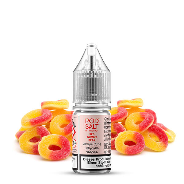 POD Salt XTRA Liquid Nikotinsalz 10ml - Red Gummy Bear