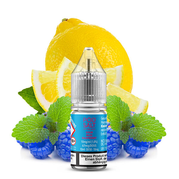 POD Salt XTRA Liquid Nikotinsalz 10ml - Sour Blue Raspberry