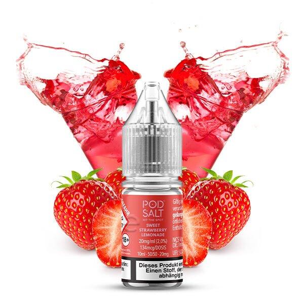 POD Salt XTRA Liquid Nikotinsalz 10ml - Sweet Strawberry Lemonade