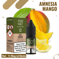 POD Salt FUSION Liquid Nikotinsalz 10ml - Amnesia Mango -...