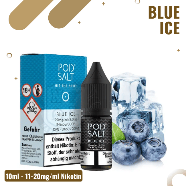POD Salt Liquid Nikotinsalz 10ml - Blue Ice - 11mg Nikotin