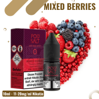 POD Salt Liquid Nikotinsalz 10ml - Mixed Berries Ice -...