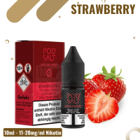 POD Salt Liquid Nikotinsalz 10ml - Strawberry - 20mg Nikotin