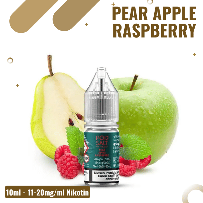 POD Salt XTRA Liquid Nikotinsalz 10ml - Pear Apple Raspberry -  10mg Nikotin