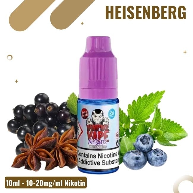 Vampire Vape Liquid Nikotinsalz 10ml - Heisenberg -  20mg Nikotin