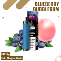 Al Fakher Crown Bar - Blueberry Bubblegum - 600 Züge
