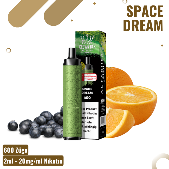 Al Fakher Crown Bar - Space Dream - 600 Züge
