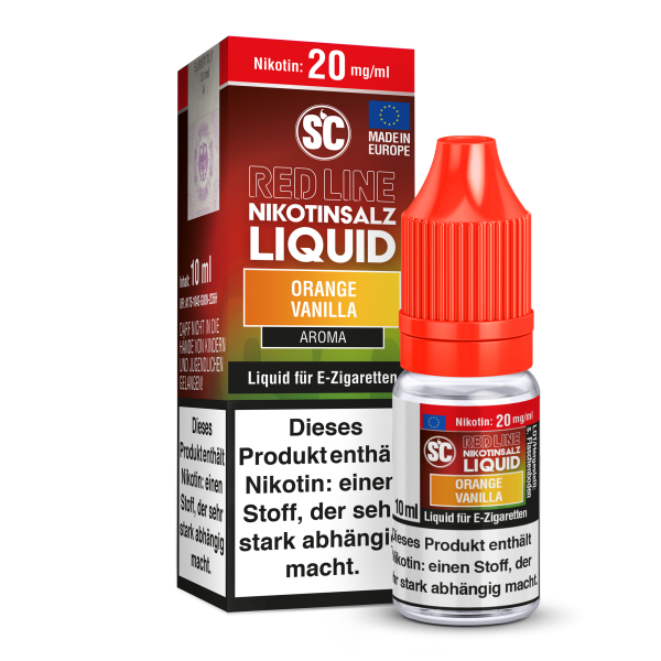 SC Liquid 10ml - Red Line - Orange Vanilla