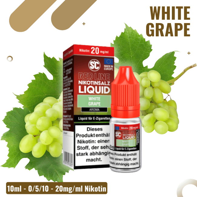 SC Liquid 10ml - Red Line - White Grape