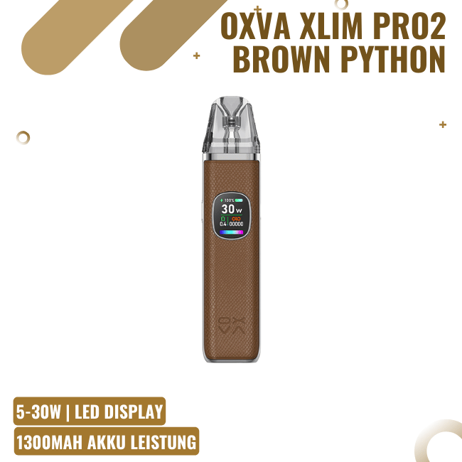OXVA Xlim Pro 2 - Pod Kit - Brown Python