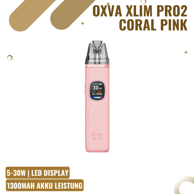 OXVA Xlim Pro 2 - Pod Kit - Coral Pink