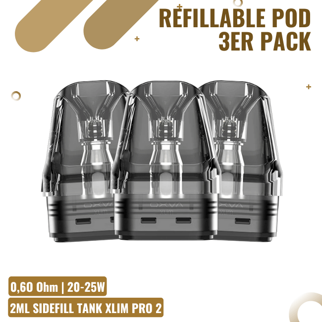 3 OXVA Xlim Pro Pods - 0,6 Ohm