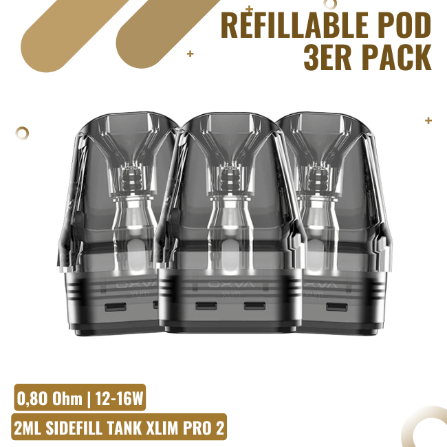 3 OXVA Xlim Pro Pods - 0,8 Ohm