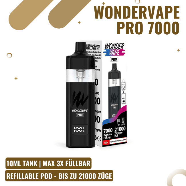 WONDERVAPE 7000 PRO - Pod Kit - BIS ZU 21000 ZÜGE