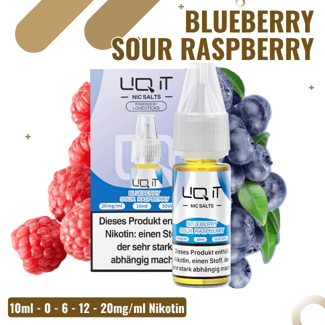 Lovesticks LIQ IT 10ml - Blueberry Sour Raspberry