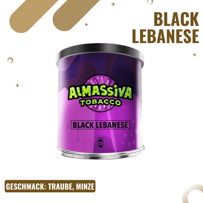 Al Massiva 200g - Black Lebanese - Shisha Tabak