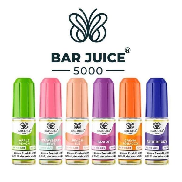 Bar Juice 5000 Nicsalt 10ml - 5mg Nikotin