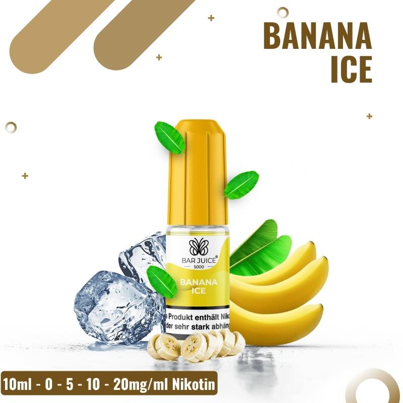Bar Juice 5000 Nicsalt 10ml - Banana Ice - 5mg Nikotin