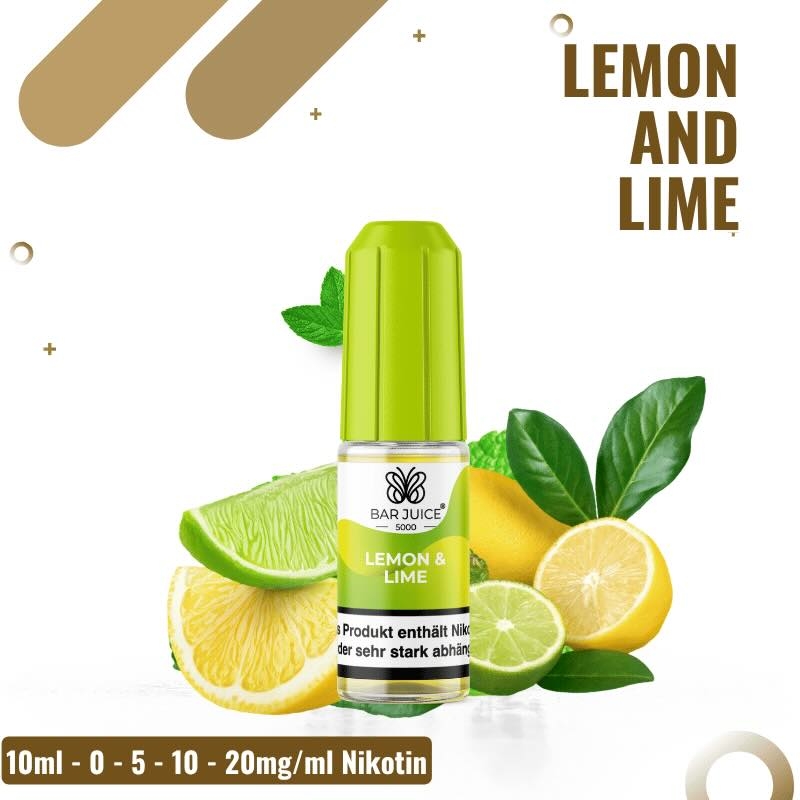 Bar Juice 5000 Nicsalt 10ml - Lemon and Lime - 5mg Nikotin