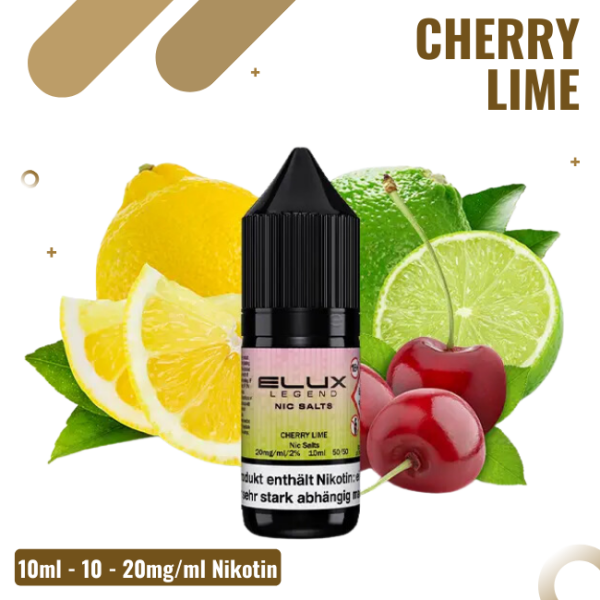 Elux Nikotinsalz Liquid 10ml - Cherry Lime