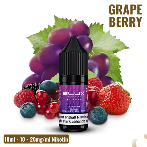 Elux Nikotinsalz Liquid 10ml - Grape Berry