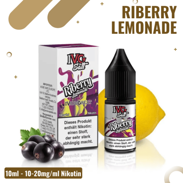 IVG Salt 10ml - Riberry Lemonade