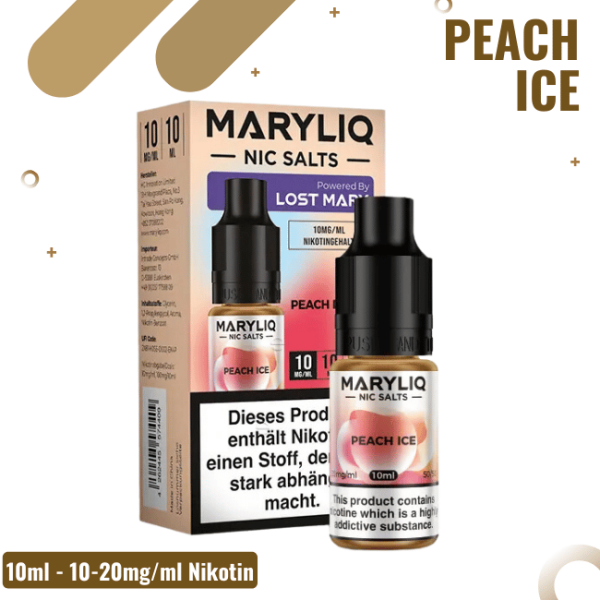 Maryliq Peach Ice - Lost Mary Liquid