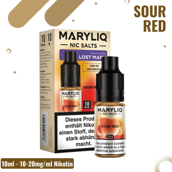 Maryliq Sour Red - Lost Mary Liquid