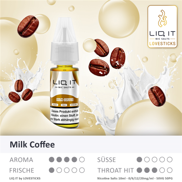 Lovesticks LIQ IT 10ml - Milk Coffee