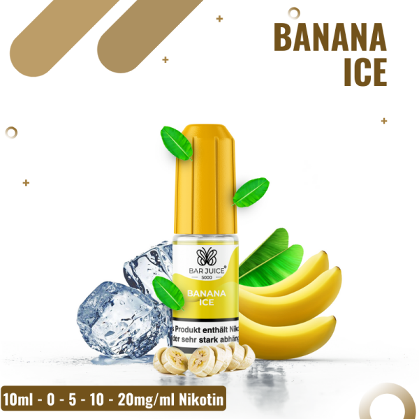 Bar Juice 5000 Nicsalt 10ml - Banana Ice