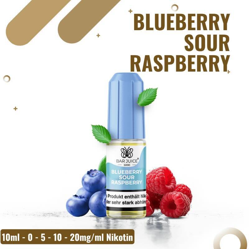Bar Juice 5000 Nicsalt 10ml - Blueberry Sour Raspberry