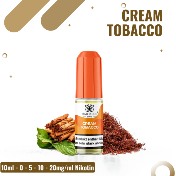 Bar Juice 5000 Nicsalt 10ml - Cream Tobacco